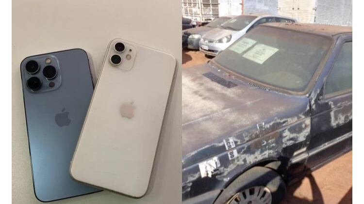 Iphones e veículos podem ser encontrados no leilão da Receita Federal