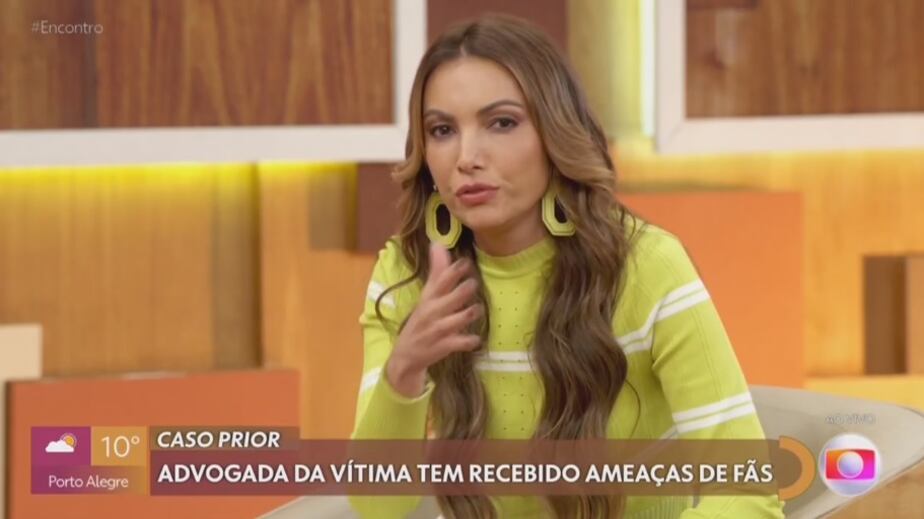 Ao falar de Felipe Prior, Patrícia Poeta revive lema "não é não"