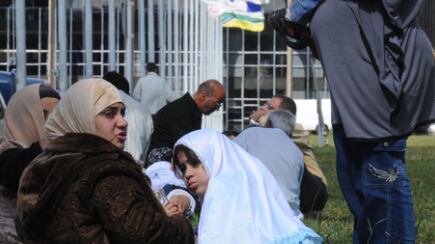 Eles fugiram da guerra em seu país