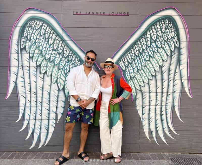 Ana Maria e Fábio Arruda, durante suas férias na África do Sul 
Foto: @anamariabragaoficial