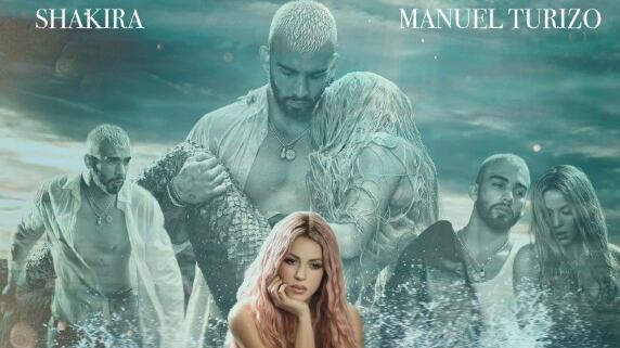 Shakira y Manuel Turizo en 'Copa Vacía'
