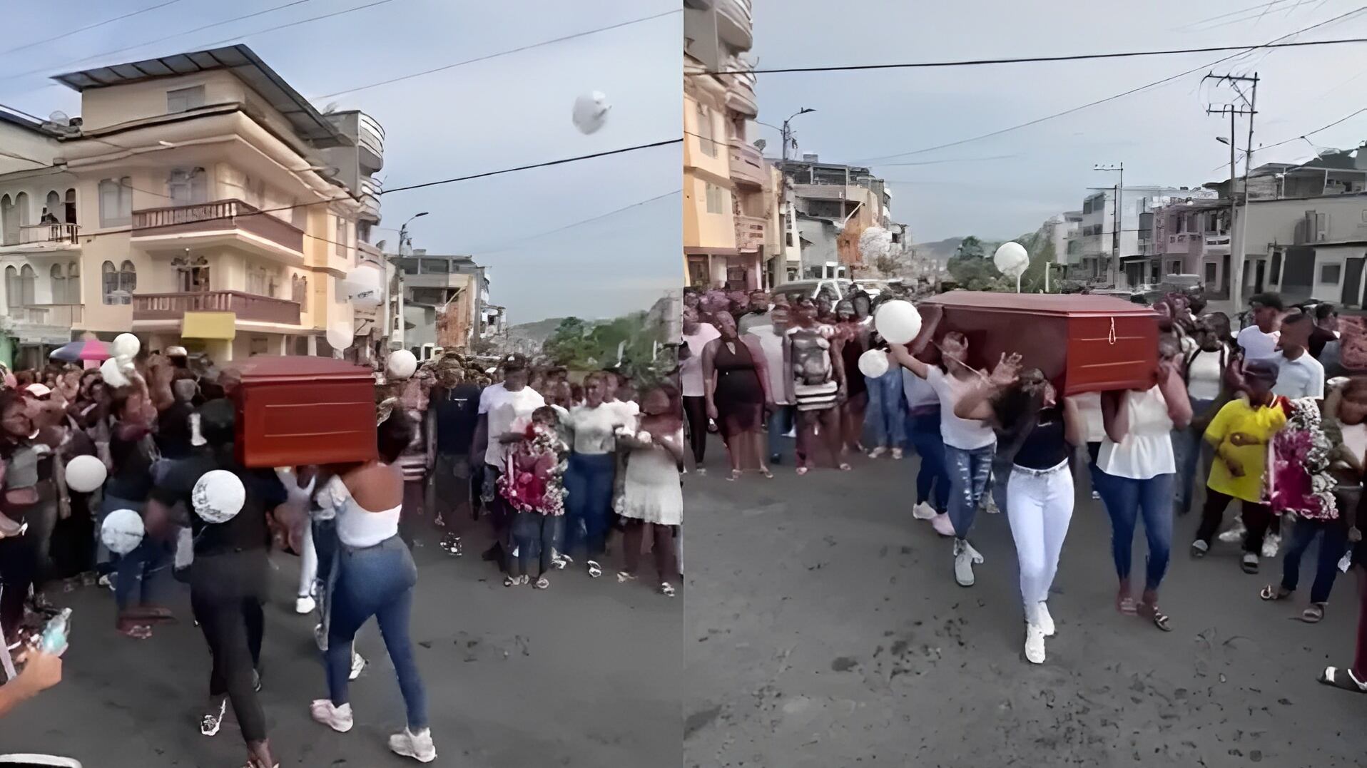 Jovens se despedem de amiga dançando reggaeton com caixão