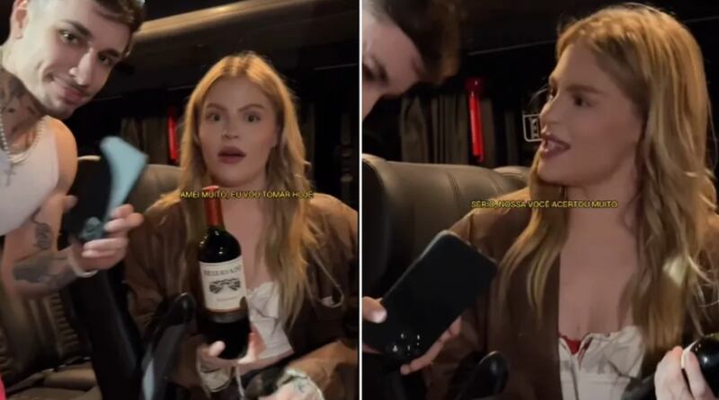 Bruno Guilherme pediu selinho à Luísa Sonza