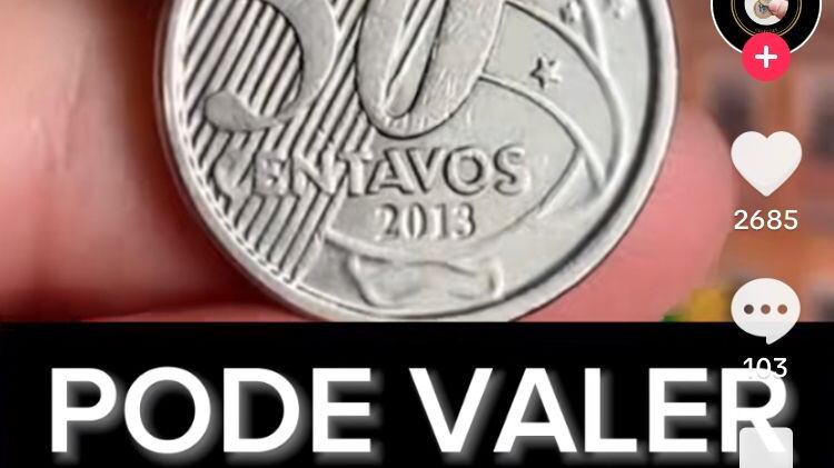 Moeda de 50 centavos rara