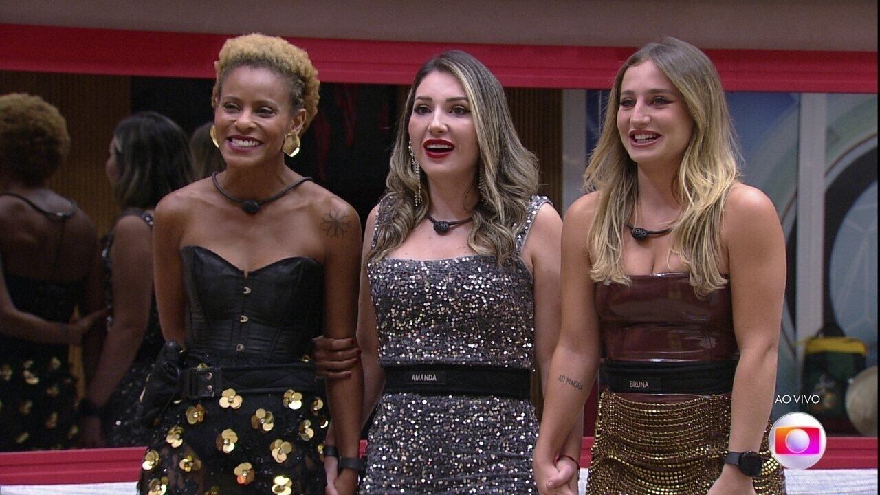Aline, Amanda e Bruna na final do BBB 23