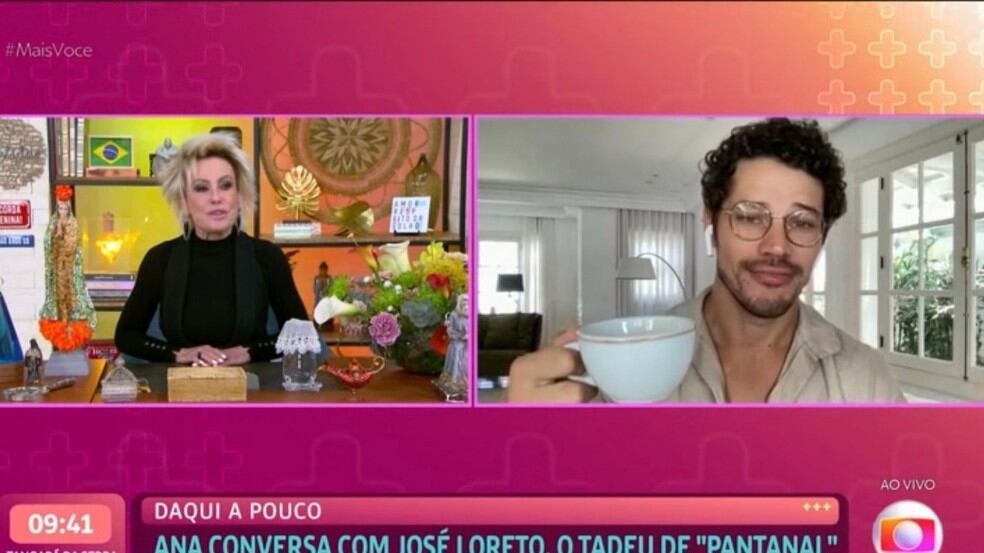 "Mais Você": José Loreto conversa com Ana Maria Braga