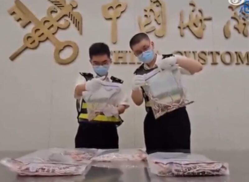 Vídeo: homem é preso na China após tentar entrar no país com mais de 100 cobras vivas na calça