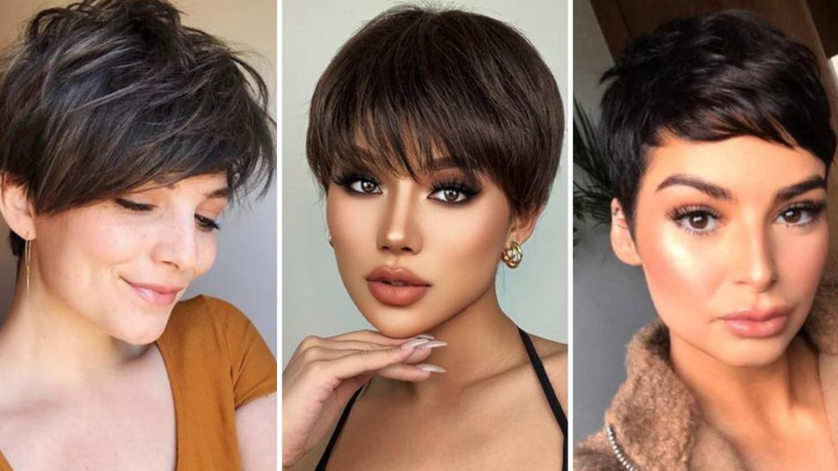 Cortes de cabello pixie con flequillo