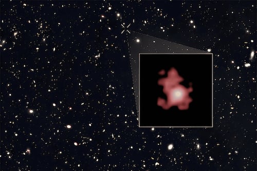 Este é a registro que mostra buraco negro mais antigo do Universo descoberto por equipe de astrônomos