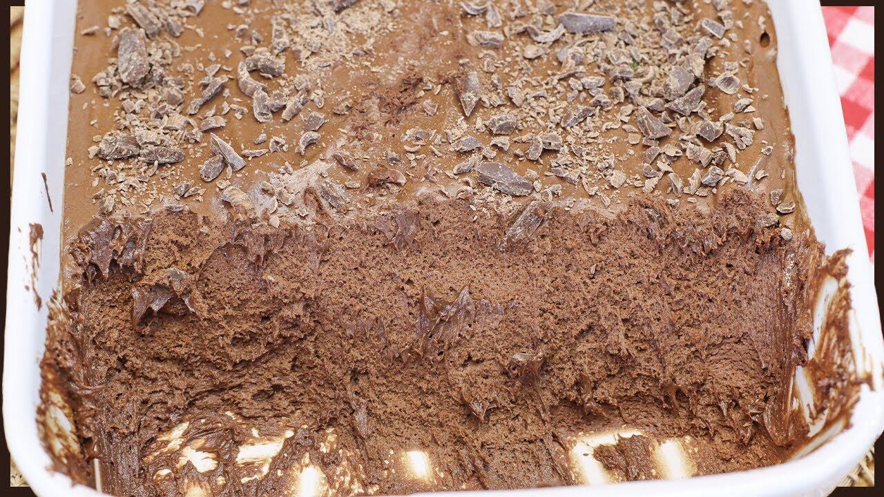 Receita de mousse de chocolate