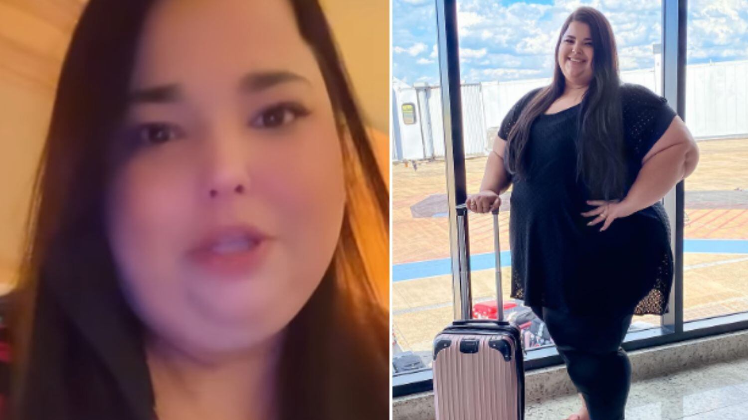 Ela foi impedida de seguir em voo