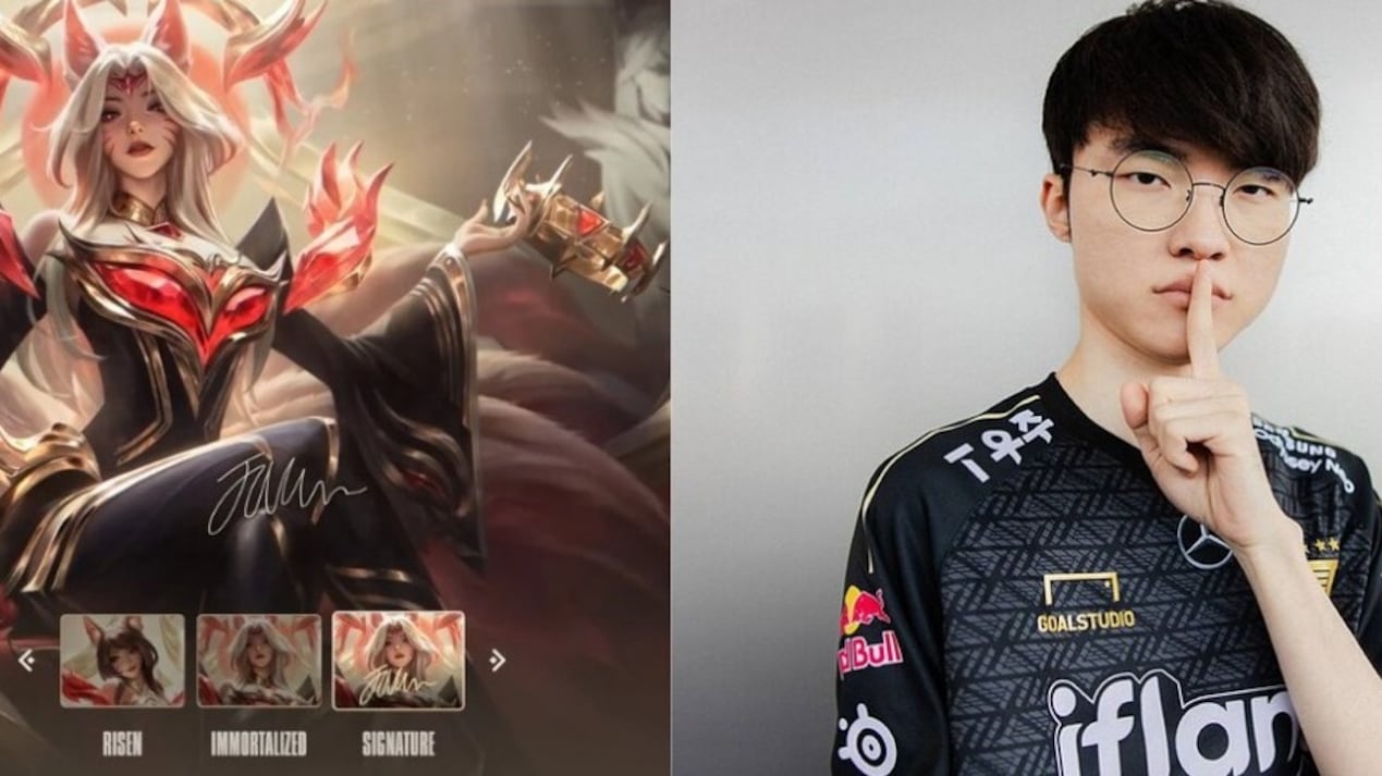 Faker y la skin de Ahri en su honor