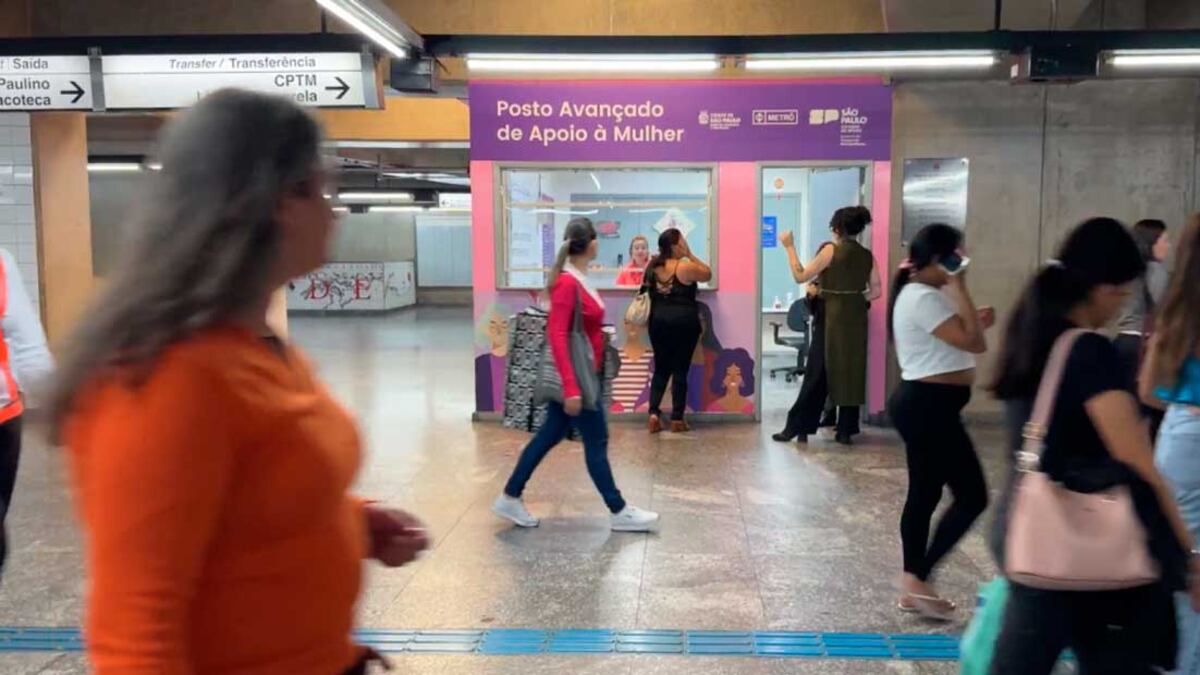 Posto Avançado do Metrô para atendimento a casos de importunação sexual de mulheres