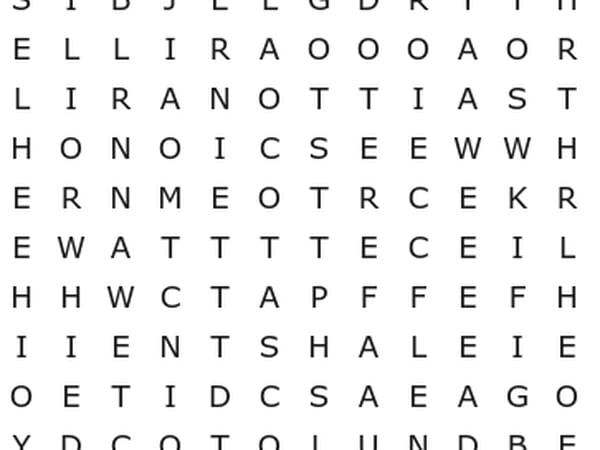 Encontre as palavras ‘LUA’ e ‘ESTRELA’ neste caça-palavras em 10 segundos e bata o recorde
